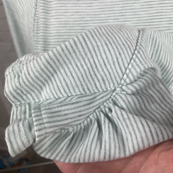 Athleta Hayes Valley Dolman Pullover Mini Stripe Mint Green - Picture 7 of 11